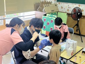 平ケ岡幼稚園で「おくち ぴかぴか だいさくせん」を行いました